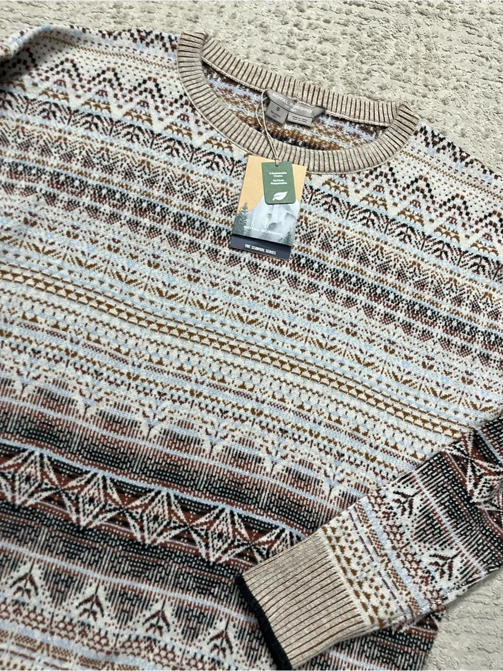 NWT Royal Robbins Westlands Relaxed Pullover Wool Blend Sweater